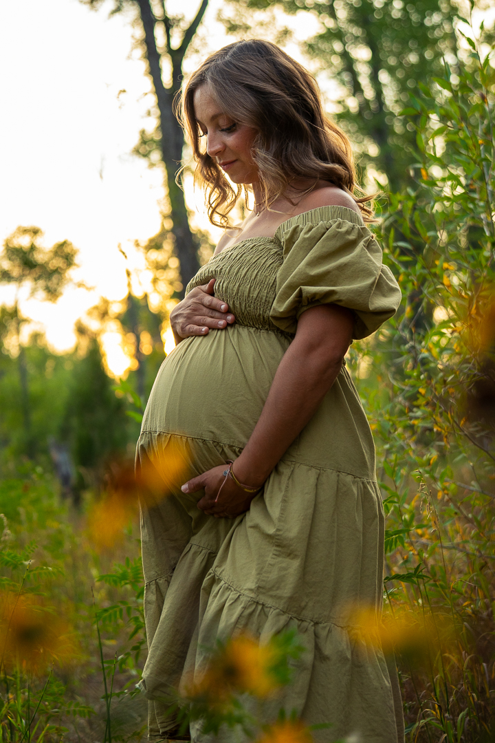 Mother in soft light